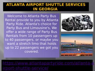 Best Atlanta Airport Shuttle and Limo Rental Service Atlanta in Georgia.pptx