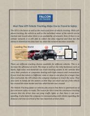 Real Time GPS Vehicle Tracking Helps You to Travel in Safety.pdf