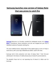 Samsung launches new version of Galaxy Note that was prone to catch fire.pdf